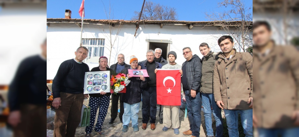 Afrin'den Gönderilen Selamı Başkan Yaralı Ulaştırdı