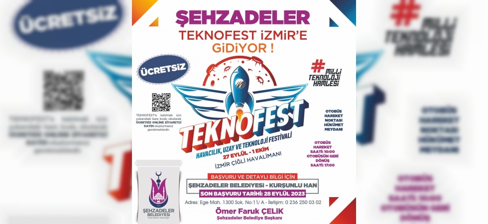 Şehzadeler Belediyesi TEKNOFEST’e ücretsiz ulaşım sağlıyor