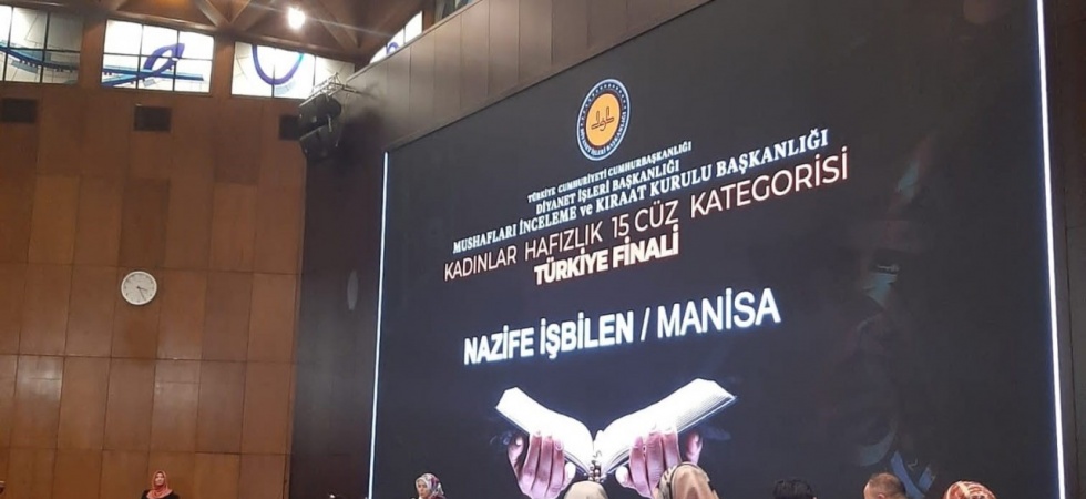 Kadın hafızlık yarışmasının Türkiye ikincisi Manisa’dan