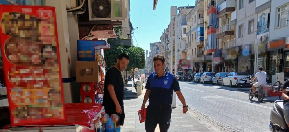 Turgutlu’da zabıta ekiplerinden kaldırım ve yol işgali denetimi