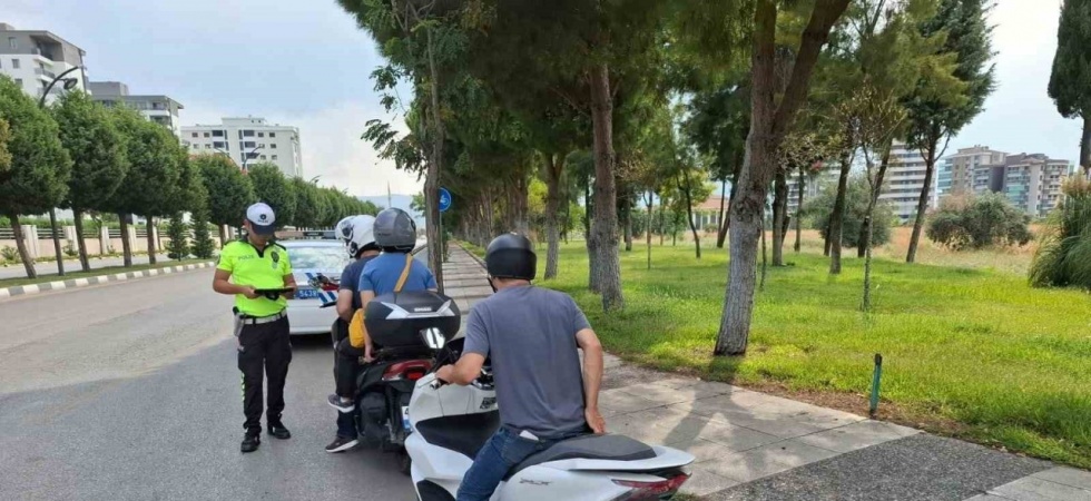 Manisa’da 35 motosiklet trafikten men edildi