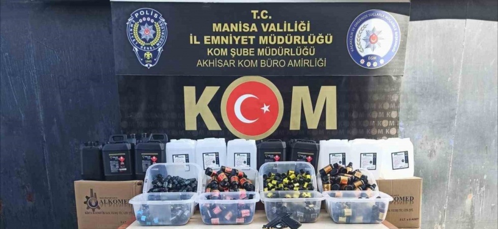 Manisa’da 635 litre etil alkol ele geçirildi