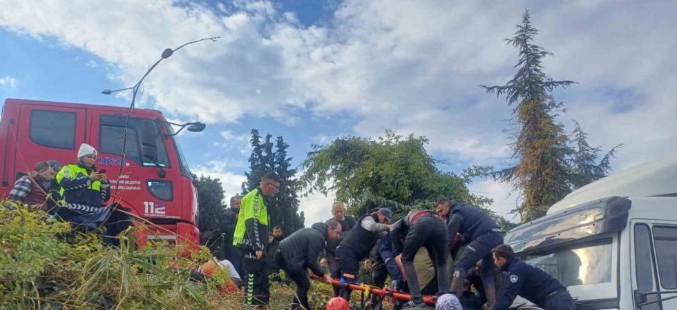 Manisa’da yürekleri ağza getiren kaza