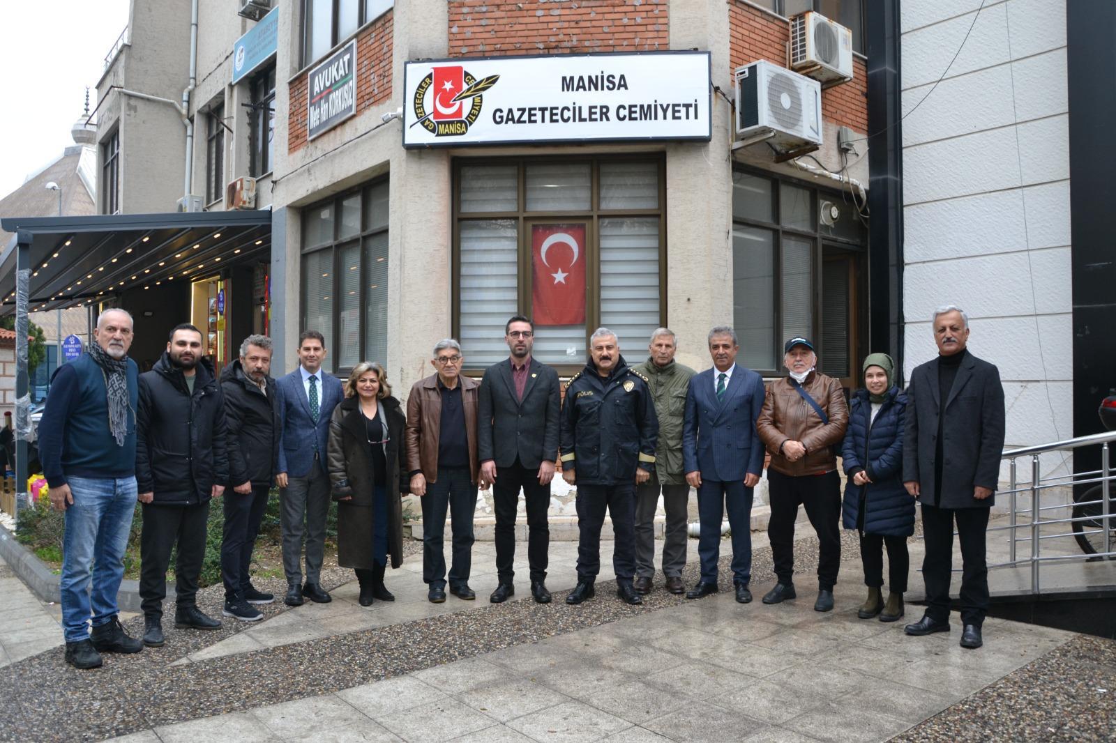 İL EMNİYET MÜDÜRÜ AKTAŞ'TAN GAZETECİLER CEMİYETİNE ZİYARET