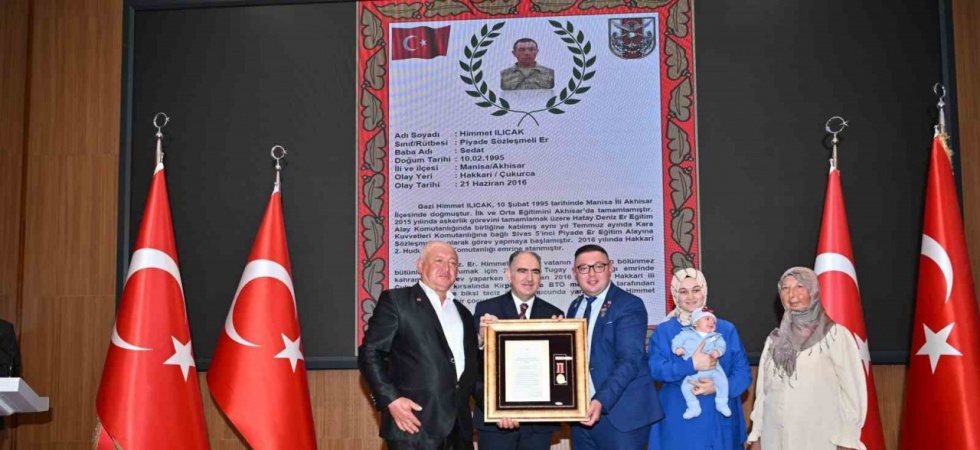 Manisa’da Devlet Övünç Madalyası ve Berat Tevcih Töreni düzenlendi