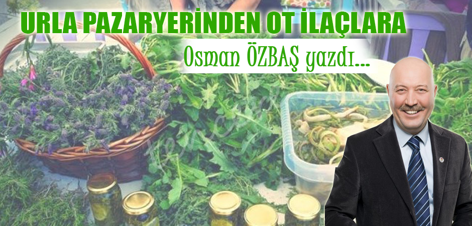 URLA PAZARYERİNDEN OT İLAÇLARA