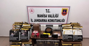 Manisa’da jandarmadan kaçak sigara operasyonu